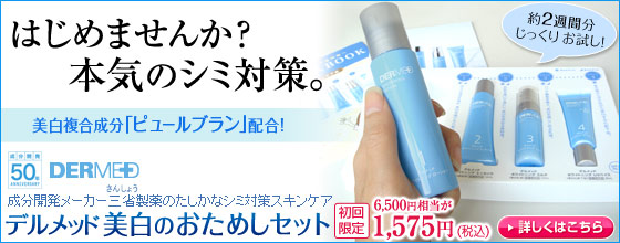 まずはおためし！本気のシミ対策スキンケア