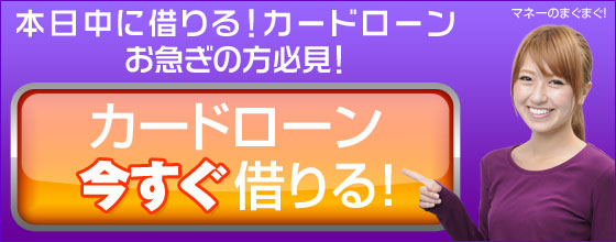 カードローン、今すぐ借りる！⇒簡単申込♪