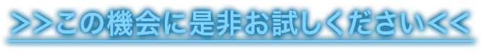 ＞＞この機会に是非お試しください＜＜