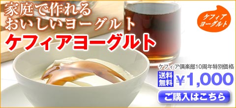 ネット通販で話題!!ケフィアヨーグルトとは??